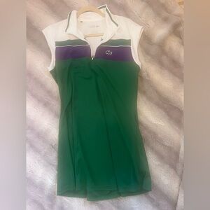 Brand new never worn green Lacoste tennis dress.